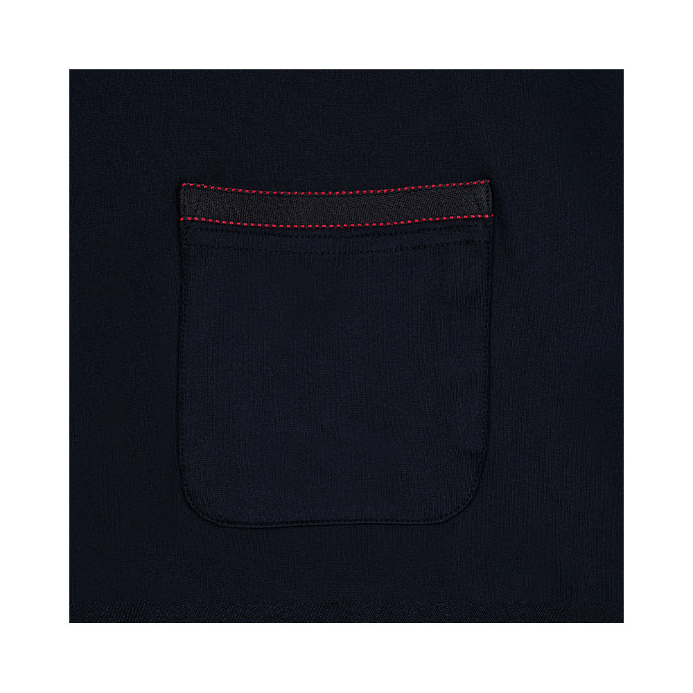 BASIC MOCK NECK TEE BLACK
