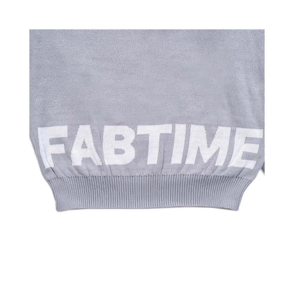 JACQUARD KNIT GRAY