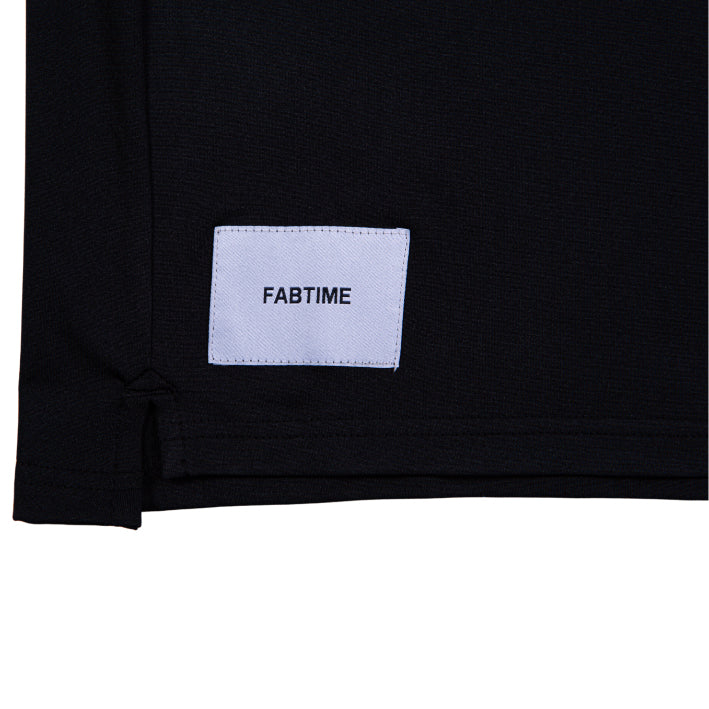 EMBROIDERY BIG MOCK TEE