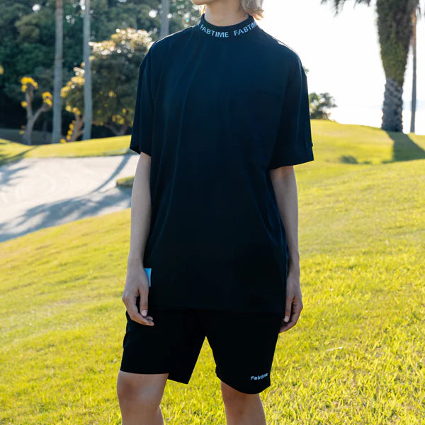 JACQUARD BIG MOCK TEE
