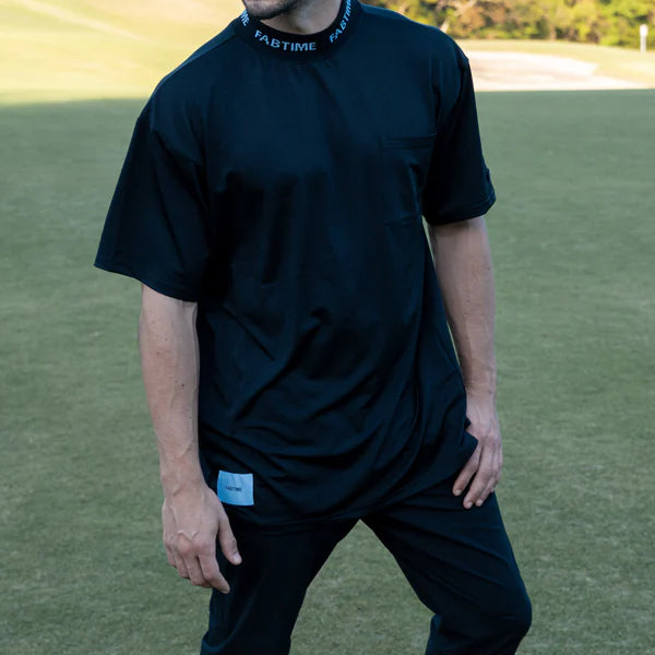 JACQUARD BIG MOCK TEE