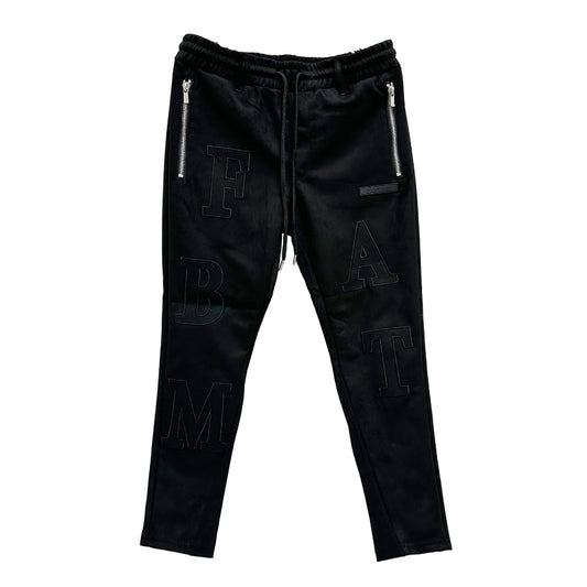 RANDOM LOGO SUEDE PANTS