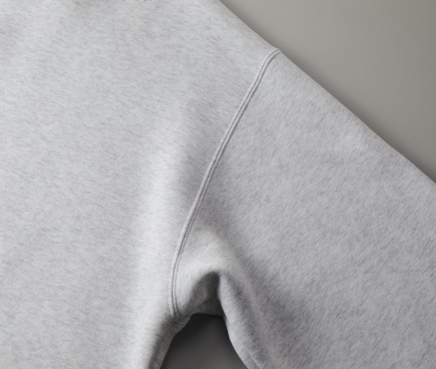 HALF ZIP BIG SWEATSHIRT GRAY