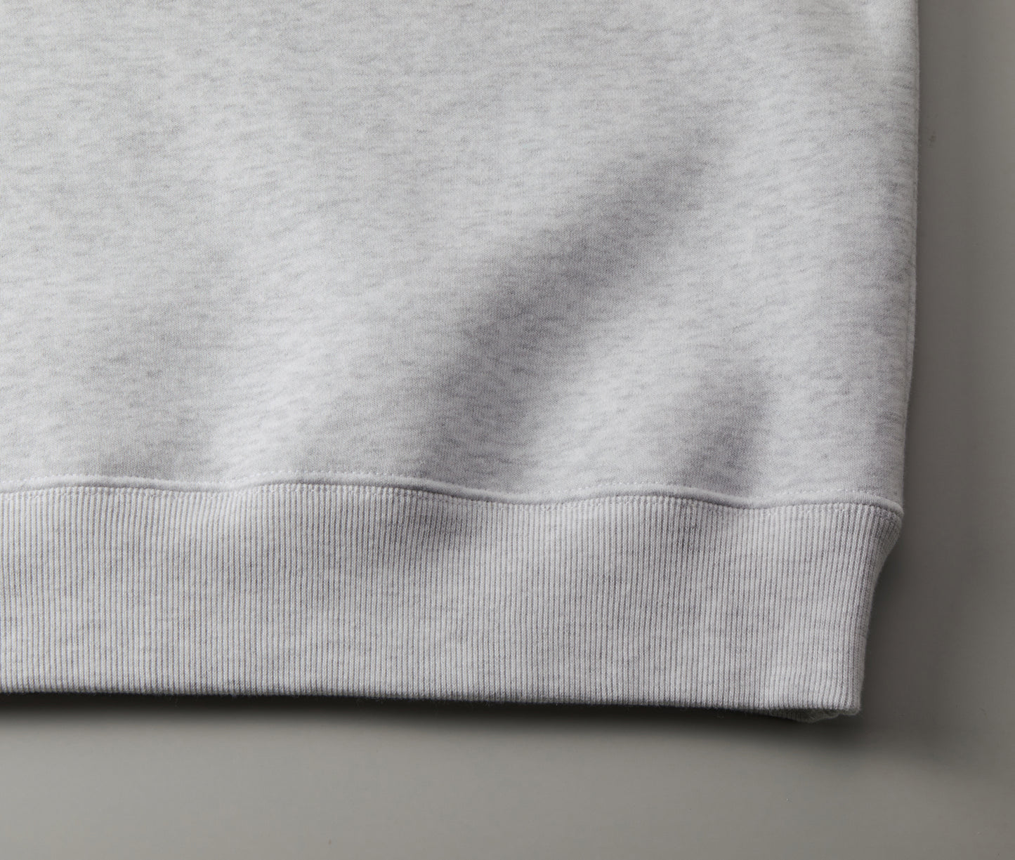 HALF ZIP BIG SWEATSHIRT GRAY