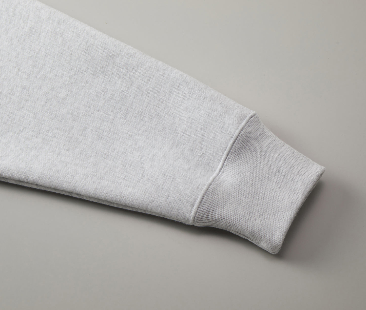 HALF ZIP BIG SWEATSHIRT GRAY