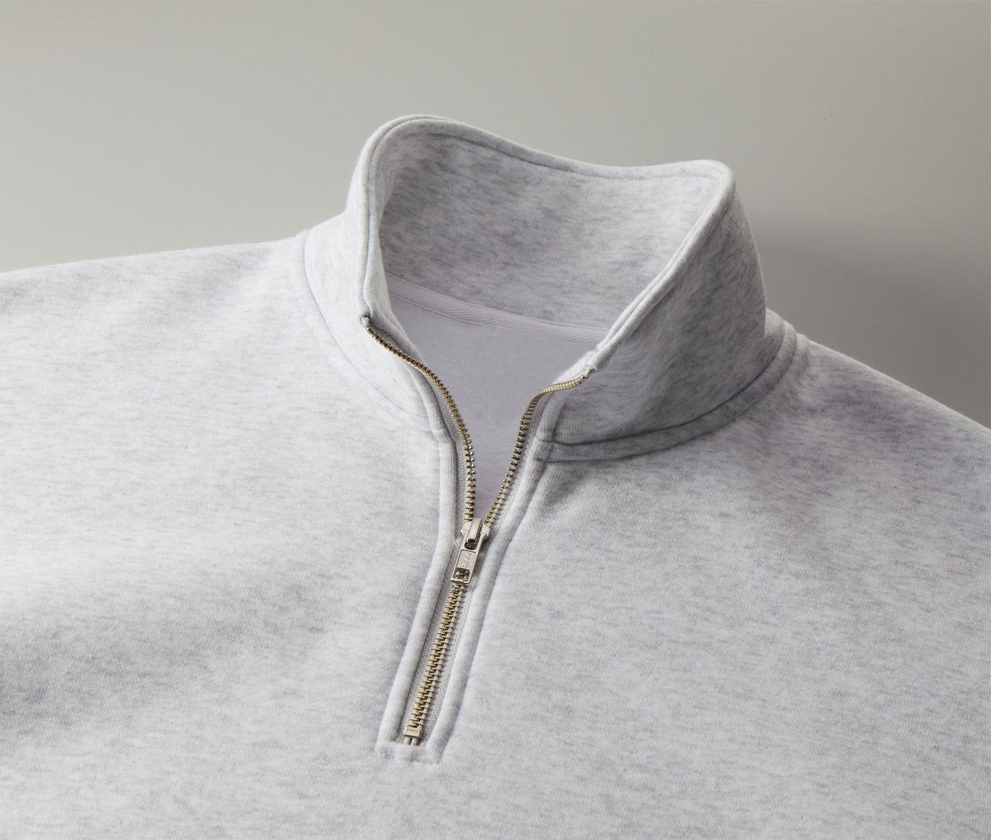 HALF ZIP BIG SWEATSHIRT GRAY