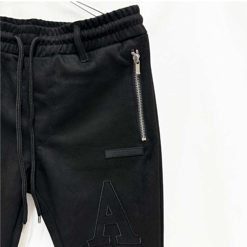 RANDOM LOGO SUEDE PANTS