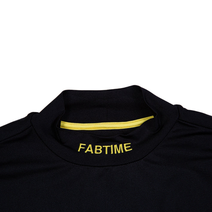 EMBROIDERY BIG MOCK TEE