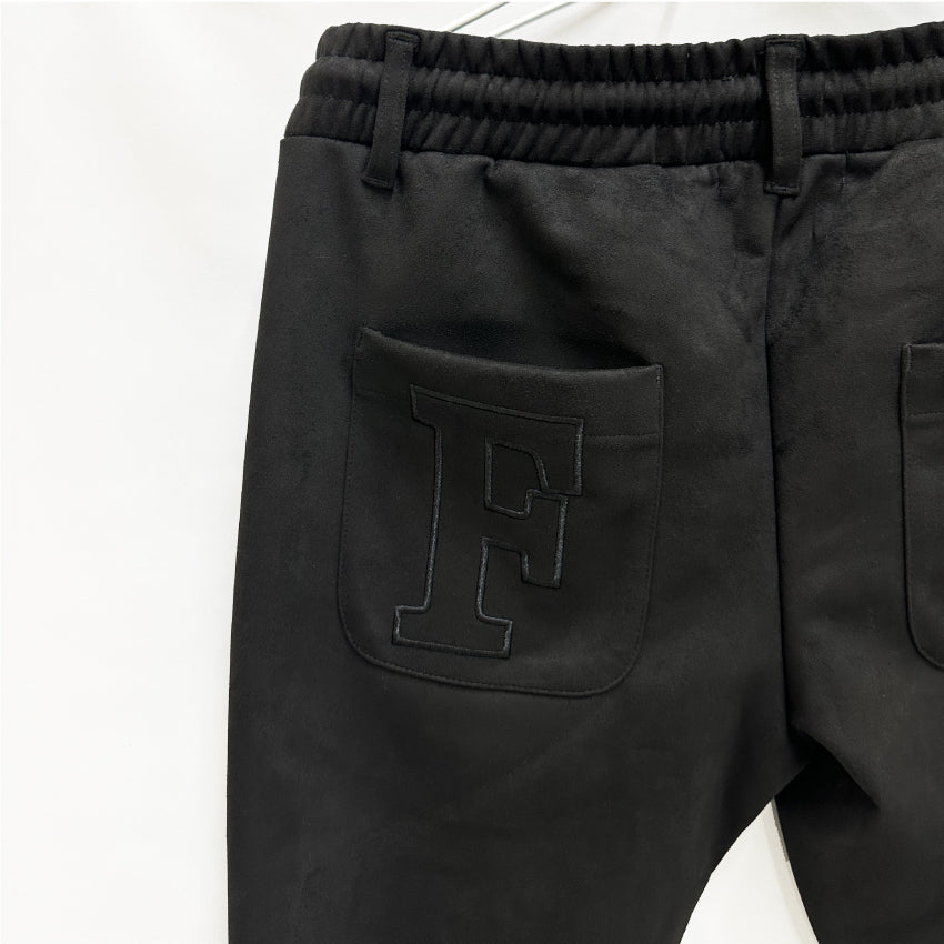 RANDOM LOGO SUEDE PANTS