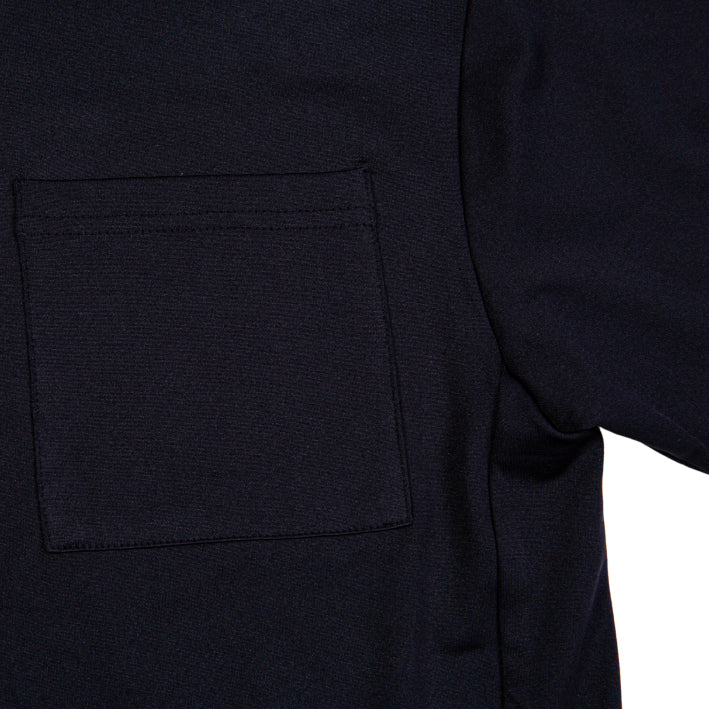 EMBROIDERY BIG MOCK TEE