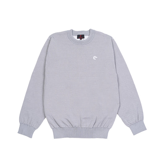 JACQUARD KNIT GRAY