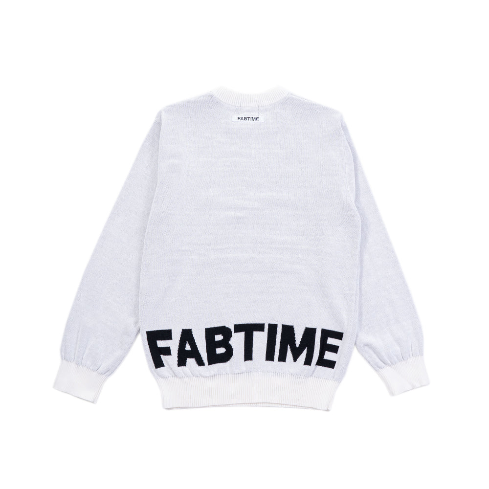 JACQUARD KNIT OFF WHITE