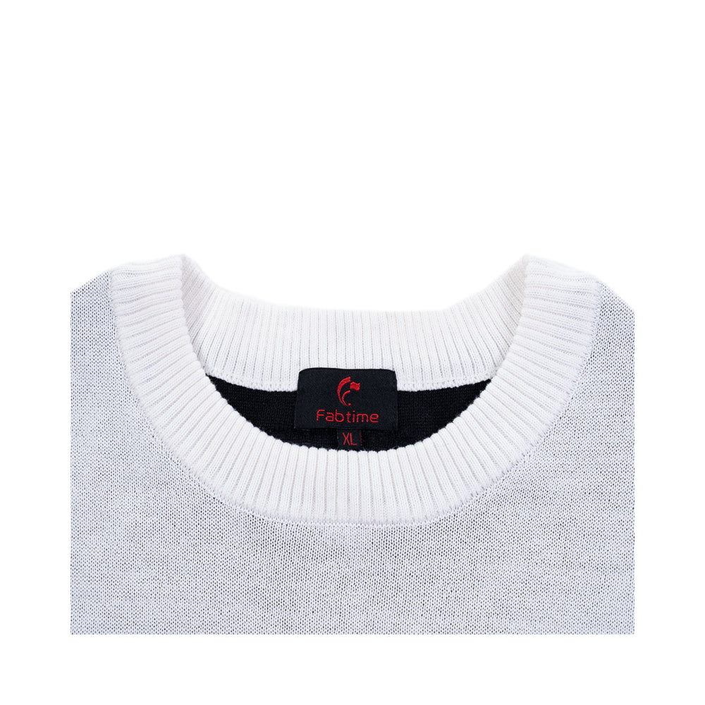 JACQUARD KNIT OFF WHITE