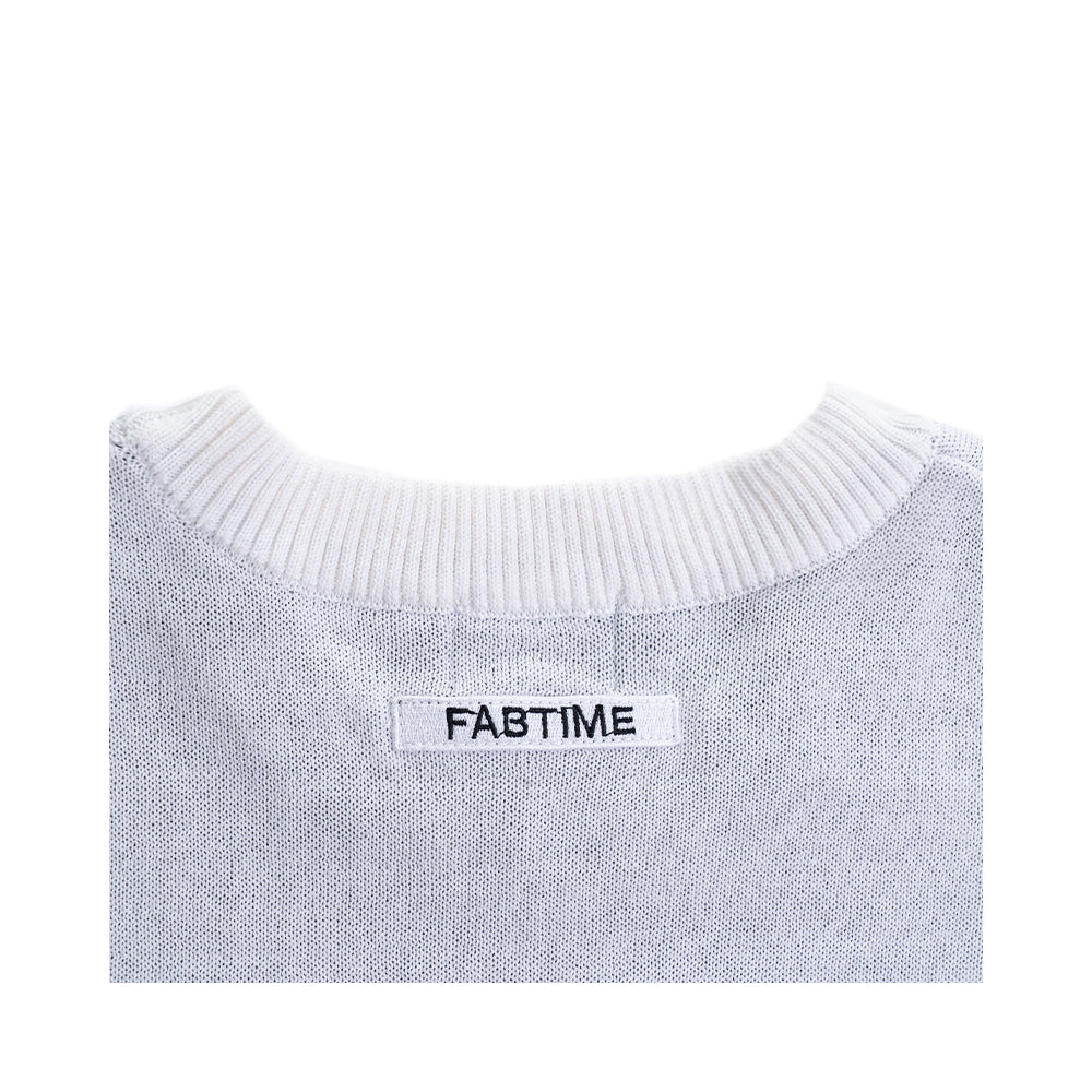 JACQUARD KNIT OFF WHITE