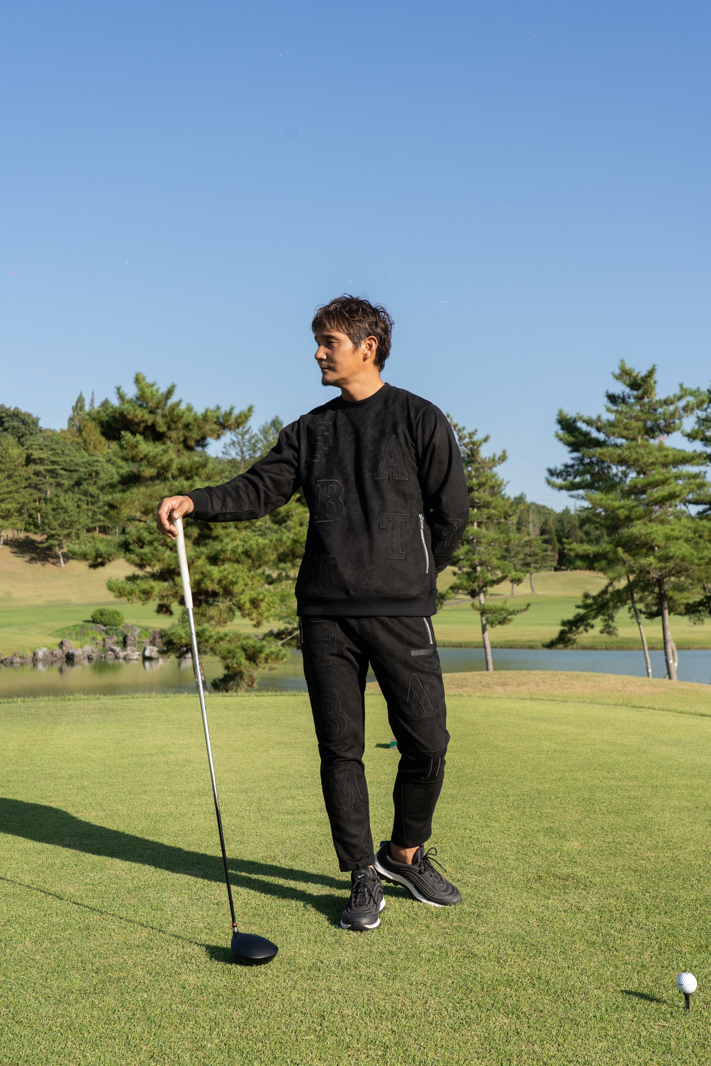 RANDOM LOGO SUEDE TOP