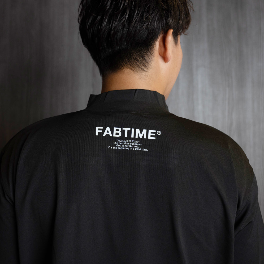 MESSAGE MOCK NECK BLACK