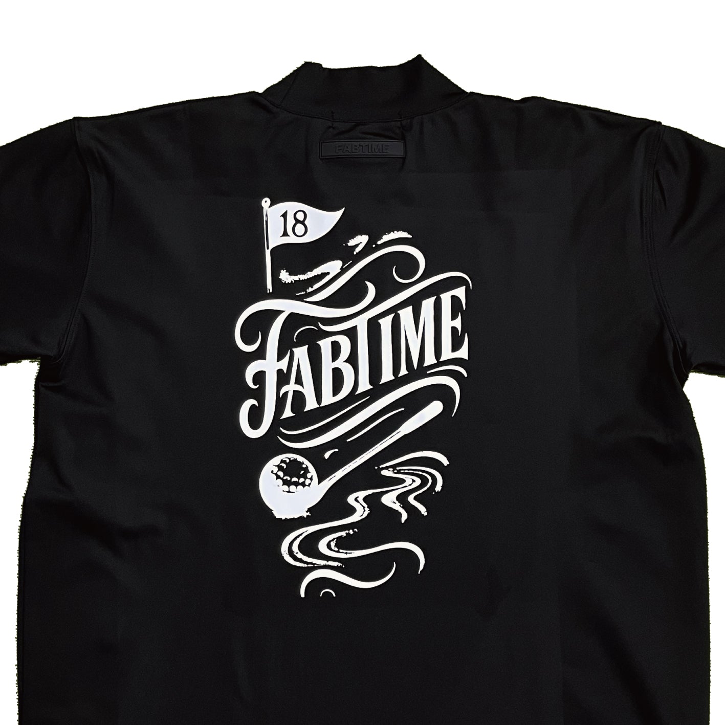 ROUND TATTOO MOCK NECK BLACK